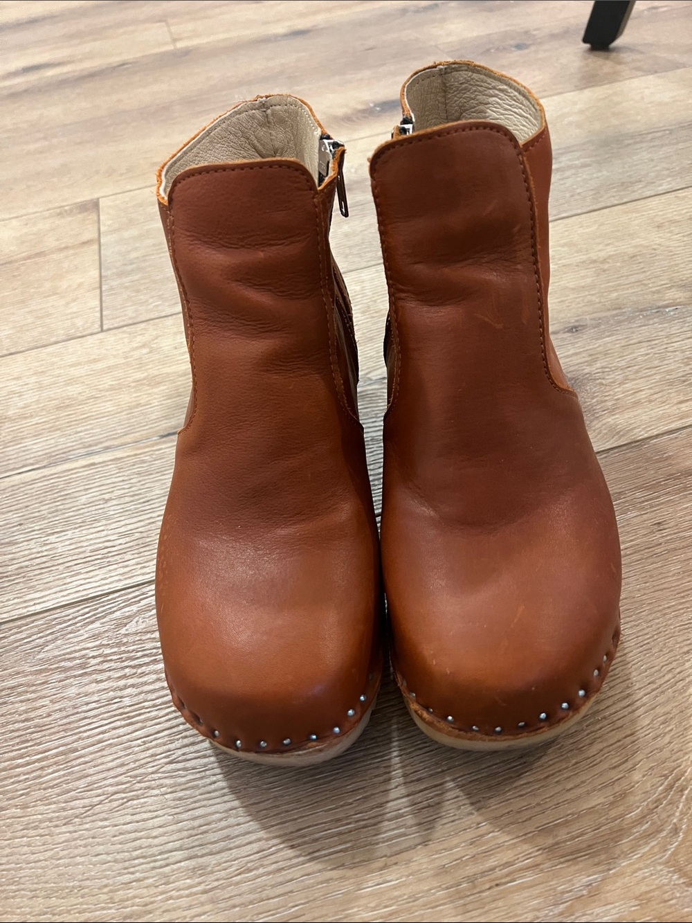 Troentorp clogs Women’s Platform Clog Boot in Chestnut Brown sz 38 US 8